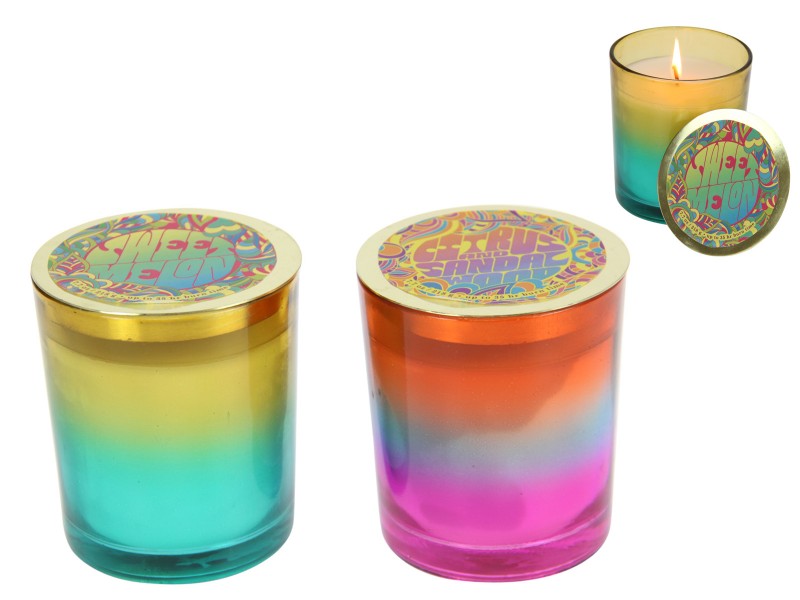 220 GRAM PSYCHEDELIC CANDLE 2 ASSTD