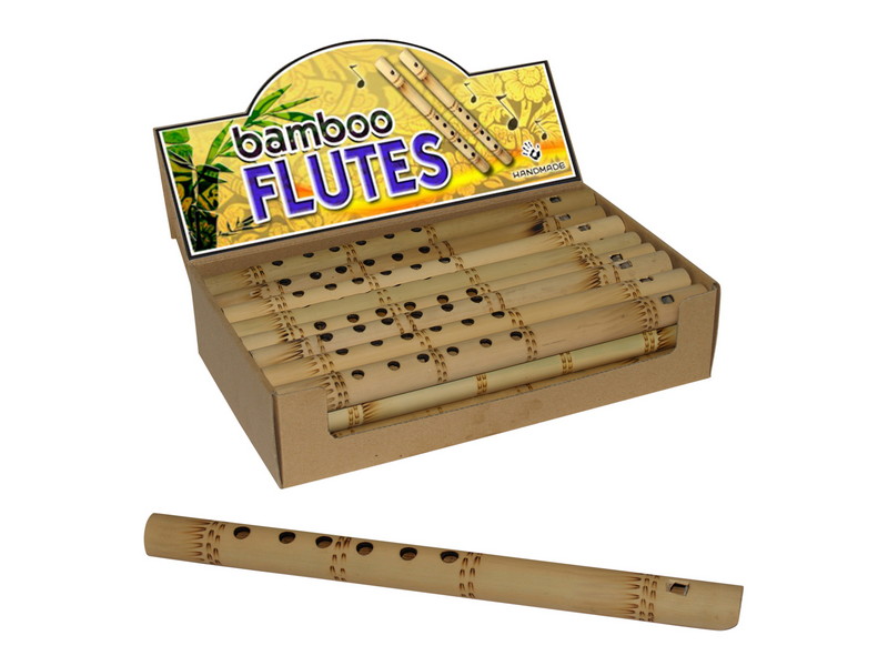 31CM BAMBOO FLUTE IN DISPLAY BOX (EACH PC SHRINK WRAPPED)