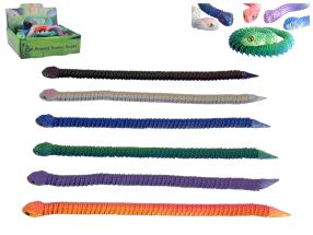 30cm 3D Printed Scaley Snake 6 Asstd (24=Free Display)