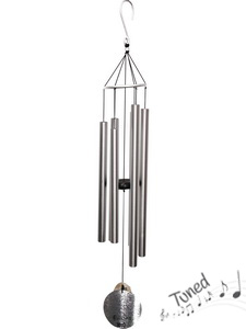100cm Silver Tuned Wind Chime "Natures Melody"