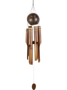 6 Tube Bamboo Chime Wind Chime Coconut Ball Top