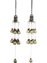 47cm Lucky Buddha Gold Bell Wind Chime 2 Asstd