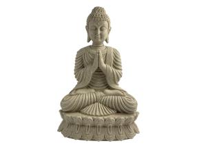 45cm Sitting Rulai Buddha Praying on Cushion
