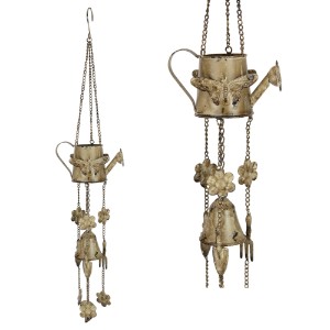 Cast Iron Butterfly Watering Can Wind Chime