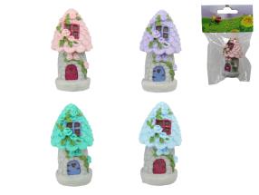 6cm Mini Fairy Garden House 4 Asstd