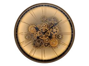 50cm Antique Clock with Moving Cogs and Light Up Face