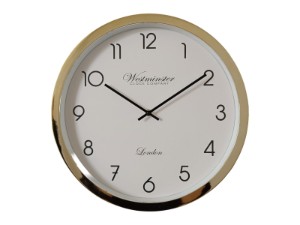 40cm Gold Frame Clock (Window Box)