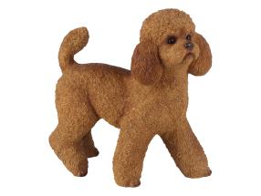 31cm Standing Brown Poodle