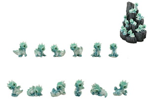 5cm Baby Ice Dragon on Display (36=Free Display)