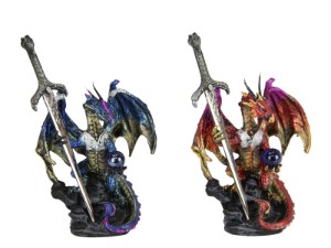 16cm Dragon with Mystic Sword 2 Asstd