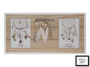 Twin Dream Catcher Framed Print 40x21cm (6x4” photo)