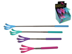 47cm Extendable 3 Prong Roller Massager 4 Asstd in Display