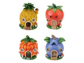 9cm Fairy Garden Fruit Houses 4 Asstd in PDQ (12=PDQ)