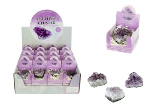 4-6cm Amethyst Cluster in Gift Box (32=Free Display)