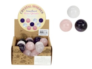 25mm Crystal Spheres 3 Asstd (25=Free Display)