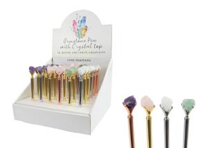 Gemstone Pen with Rough Crystal (36=Free Display)