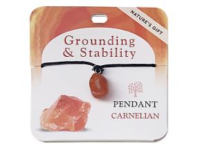 Wellness Gemstone Pendant Carnelian