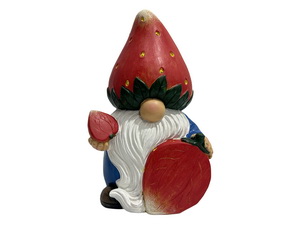 25cm Standing Strawberry Garden Gnome