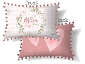 30x50cm Double Sided Cushion with Mum Design by Kelly Lane