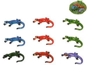 10cm Marble Lizard 6 Asstd in Display (36=Free Display)