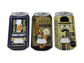 11cm Beer Bottle Opener Magnet 3 Asstd