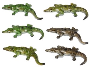 8cm Marble Crocodile Magnet 4 Asstd