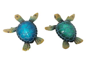 8cm Turtle Magnet Marble Finish 2 Asstd