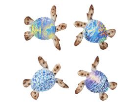 8cm Mosaic Turtle Magnet 4 Asstd