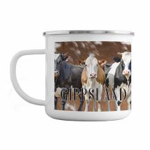 350ml Enamel Mug Cow