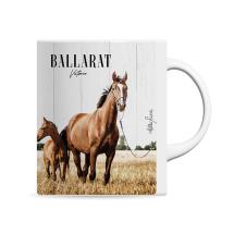 325ml Porcelain Mug Horses by Kelly Lane