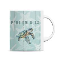 325ml Porcelain Mug Coastal Turtle by Kelly Lane