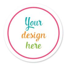 Set of 6 33cm Round Placemat   BLANK (Unbranded Gift Box) *Add custom design or text*