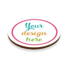 Set of 6 Round Cork Coaster 10cm BLANK (Gift Box) *Add custom design or text*