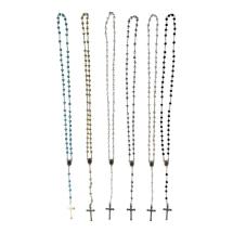 59 Piece Rosary Beads with Cross 6 Asstd (24=Free Display)