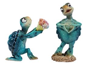 14cm Romantic Turtles 2 Asstd